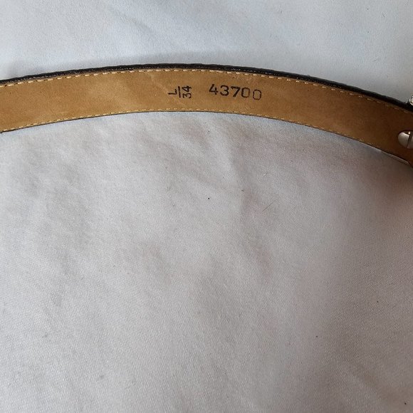 Brighton Women's Leather Belt Large Multi Colored Silver Conchos Scroll Design - Picture 7 of 10